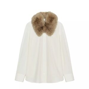 New Zara faux fur shirt